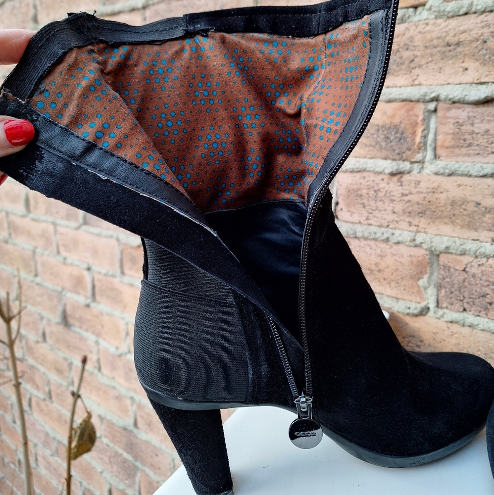 Geox Respira Genuine Suede Booties - Picture 7 of 12